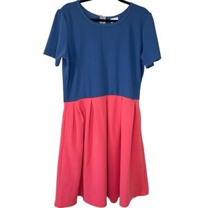 LuLaRoe Amelia Color Block Dress 3XL